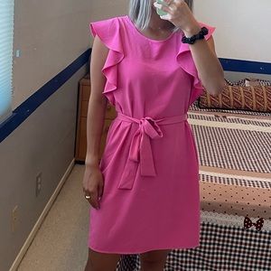 Banana Republic Pink flutter Dress!